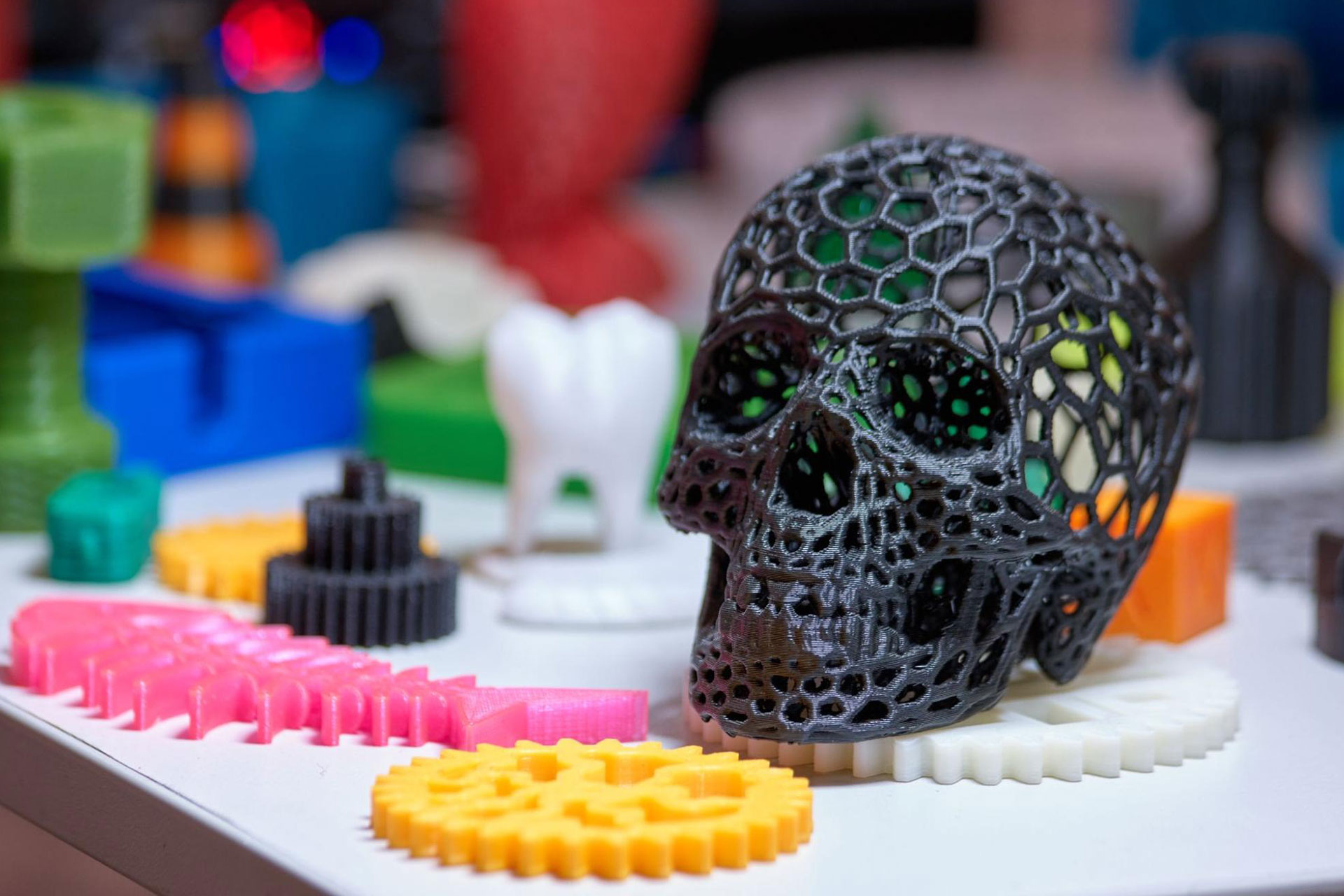 3D printed artwork showing intricate detail