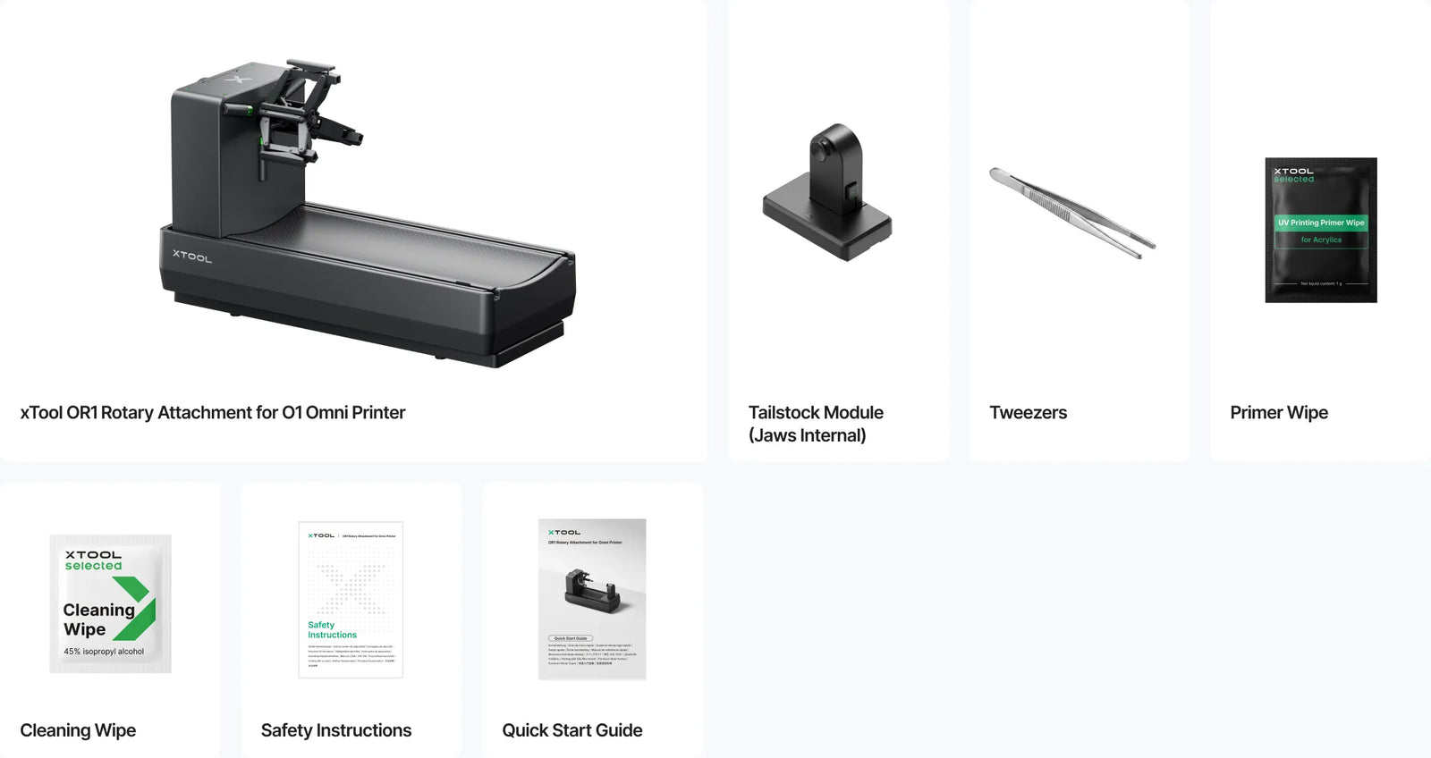 xTool OR1 Rotary Attachment for O1 Omni Printer