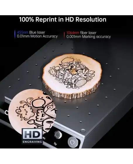 Mr.Carve M4 Dual-Laser Fiber Marking Machine for Metal and Wood 8